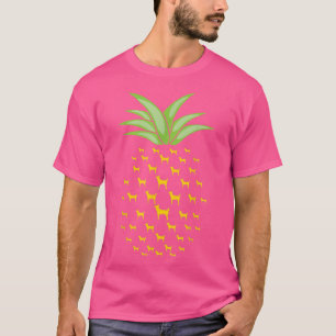 T-shirt Drôle Tahltan Ours Chien Ananas Ananas
