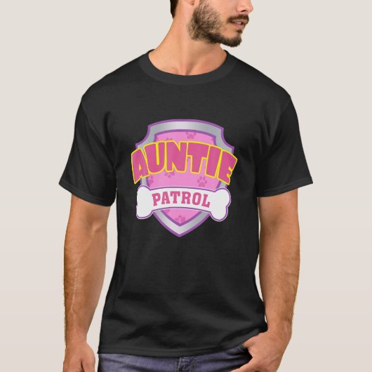 T-shirt Drôle Tante Patrol - Chien Maman, Papa Pour Hommes (Devant)