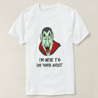 T-shirt Drôle Taxi-Joke Vampire Face IRS Audit Humoristiqu