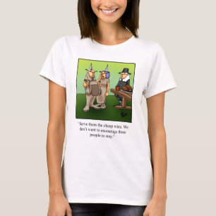 T-shirt Drôle Tee - shirt de l'Humour de vin Thanksgiving