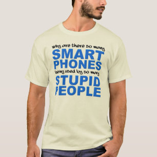 T-Shirt Drôle Téléphones Intelligents Personnes Id