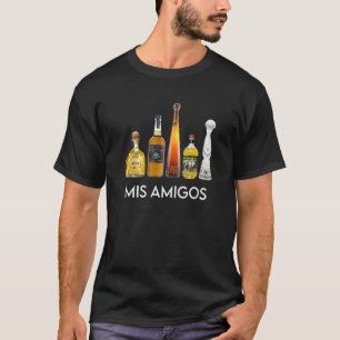 T-shirt Drôle tendance alcool sarcastique Mis Amigos Tequi