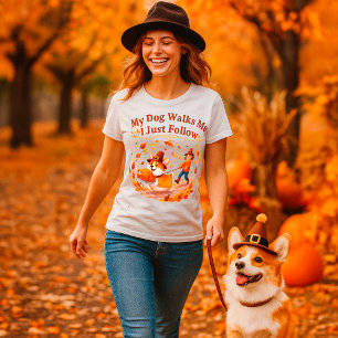 T-shirt Drôle Thanksgiving Corgi Chien Citation Amateurs d