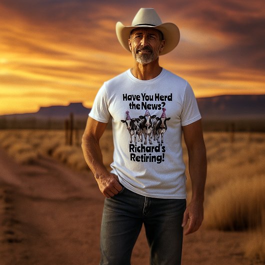 T-shirt Drôle thème de la vache retraite Avoir vous troupe