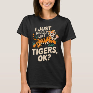 T-shirt Drôle Tigre Art Pour Hommes Femmes Garçons Filles 