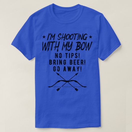 T-shirt Drôle tir à l'arc Chasse Flèche de la Bow (Design devant)