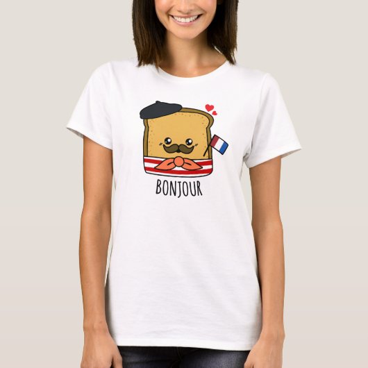 T-shirt Drôle Toast Français (Devant)