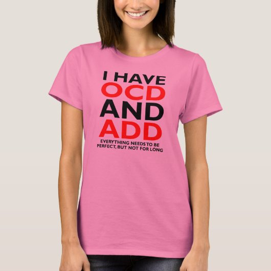 T-Shirt drôle TOC ET TDA (Devant)