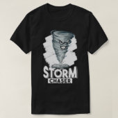 T-shirt Drôle Tornado Design Chaser Tempête (Design devant)