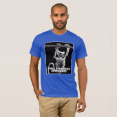 T-shirt Drôle Toujours En Train D'Être Accroché Là Chat (Devant entier)
