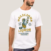 T-shirt Drôle Trash Panda Raccoon Alcool Party (Devant)