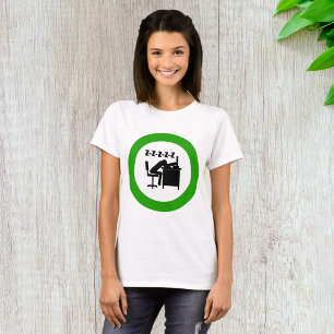 T-shirt Drôle Travailleur de bureau dormant au bureau