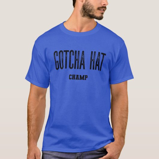 T-shirt Drôle Trending " Gotcha Casquette " Boxing Dit (Devant)