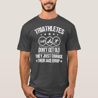 T-shirt Drôle Triathlon Design Hommes Femmes Triathlètes n