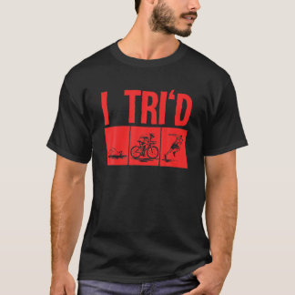 T-shirt Drôle Triathlon Design Triathlètes Hommes Femmes N