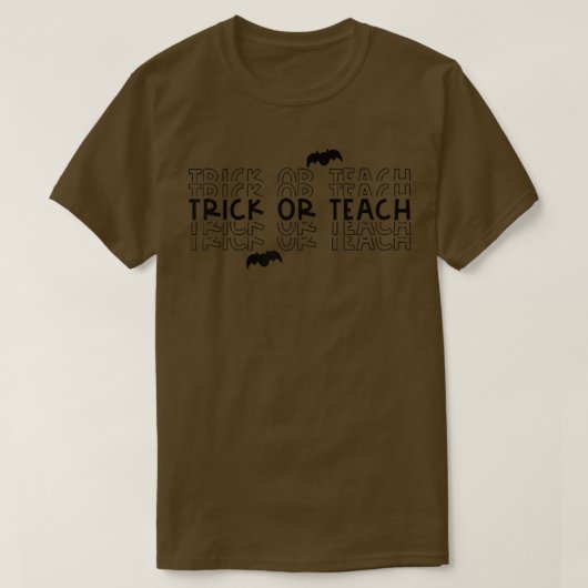 T-shirt Drôle Trick Ou Enseigner Enseignant Éffrayant Part (Design devant)