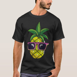 T-shirt Drôle Tropical Fruit Pun Ananas Tons Distress