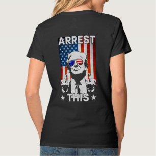 T-shirt Drôle Trump 2024 Arrêter ce drapeau américain 2 fa