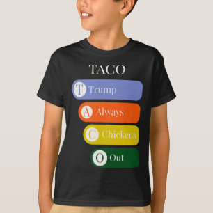 T-shirt Drôle Trump abandonne toujours poulet tacos échang
