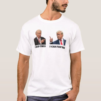 T-shirt Drôle Trump Biden Je L'Ai Fait Je Peux Corriger Ce