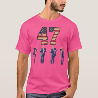 T-shirt Drôle Trump Danser l'Amérique 47 Trump Danser Homm