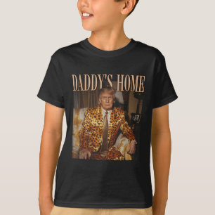 T-shirt Drôle Trump Leopard Daddys Home, Trump 2024