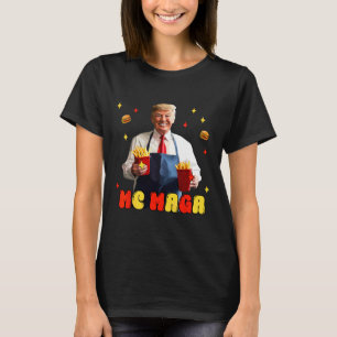 T-shirt Drôle Trump Mc Mega Fries Fast Food