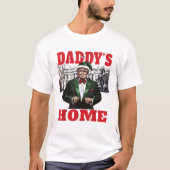 T-shirt Drôle Trump Noël Daddys Maison Blanche (Devant)
