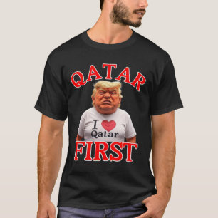 T-shirt Drôle Trump Qatar Premier Jet Du Qater