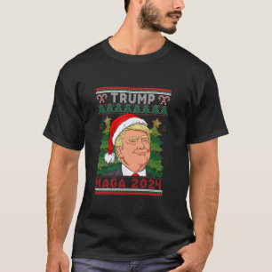 T-shirt Drôle Trump Santa Hat MAGA 2024 Doux moche