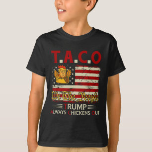 T-shirt Drôle Trump Taco Trump abandonne toujours les poul