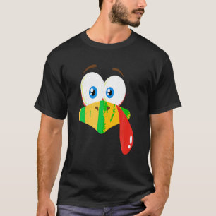 T-shirt Drôle Turquie face pèlerin Thanksgiving Costume Sh