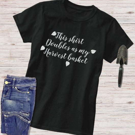 T-shirt Drôle Typographie de script Relatable Jardinage T-