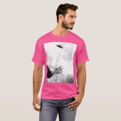T-shirt Drôle Ufo Chat (Devant entier)