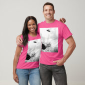 T-shirt Drôle Ufo Chat (Unisexe)