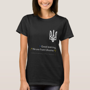 T-shirt Drôle Ukraine Russe Bonsoir Nous Sommes D'Ukr