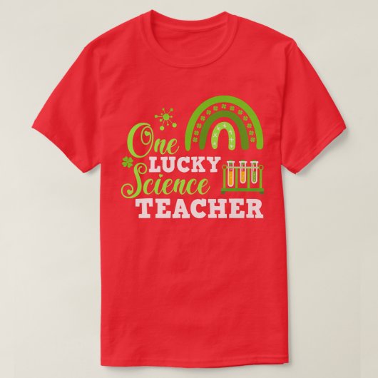 T-shirt Drôle Un Professeur Lucky Science St (Design devant)