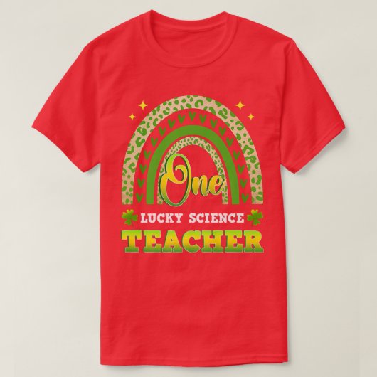 T-shirt Drôle Un Professeur Lucky Science St (Design devant)