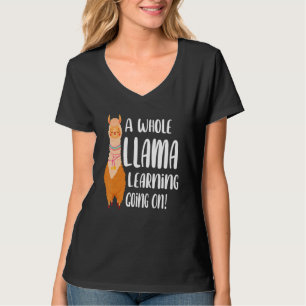 T-shirt Drôle Une Llama Entière Apprendre À Se Dérouler En