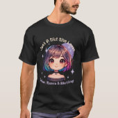 T-shirt drôle une mignonne émotion fille sourire heen pour (Devant)