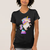 T-shirt Drôle Unicorn Poop (Devant)