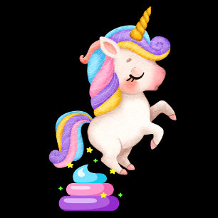 T-shirt Drôle Unicorn Poop