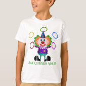 T-shirt drôle unisex enfants clown ajouter du texte (Devant)