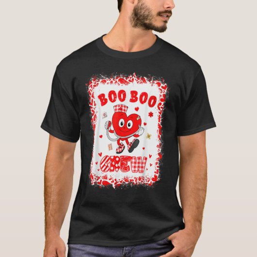 T-shirt Drôle Valentine's Day Boo Boo équipage Nurse Cute (Devant)