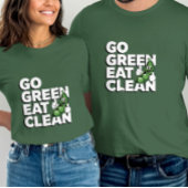 T-shirt Drôle végane Pois en gousse Devenir vert Manger sa