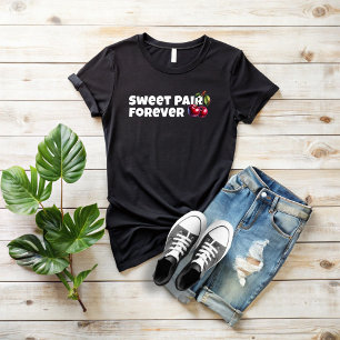 T-shirt Drôle vibe cerise rouge slogan fête des mères