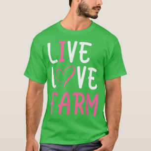 T-shirt Drôle Vie Amour Agritouriste Graphique Femmes et f