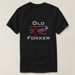 T-shirt Drôle "vieux Fokker "