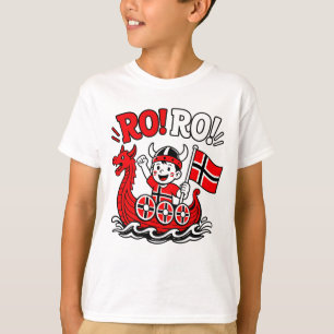 T-shirt Drôle Viking Norvège, Enfant norvégien mignon dess