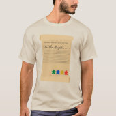 T-shirt Drôle We The Meeple Text Déclaration Scroll Image (Devant)